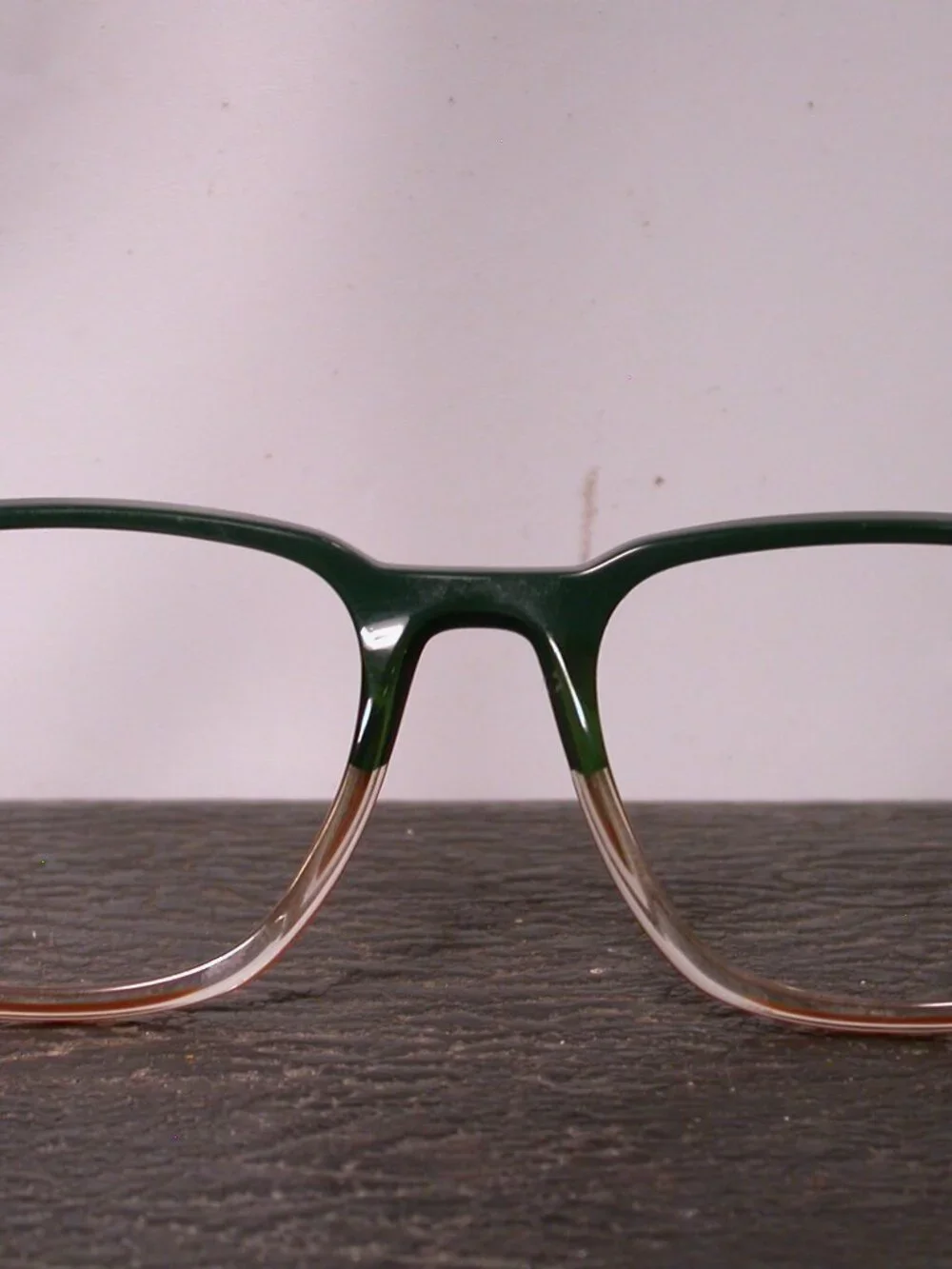 Face A Face Picca Dark Green Clear Stylish Eyeglasses Hand Made in France